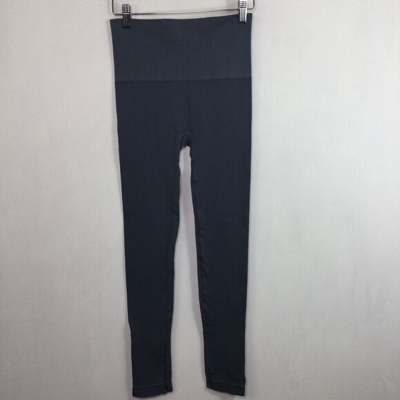 Spanx Womens Look At Me Now Seamless Side Zip Leggings Dark Blue Size Medium - Picture 9 of 11